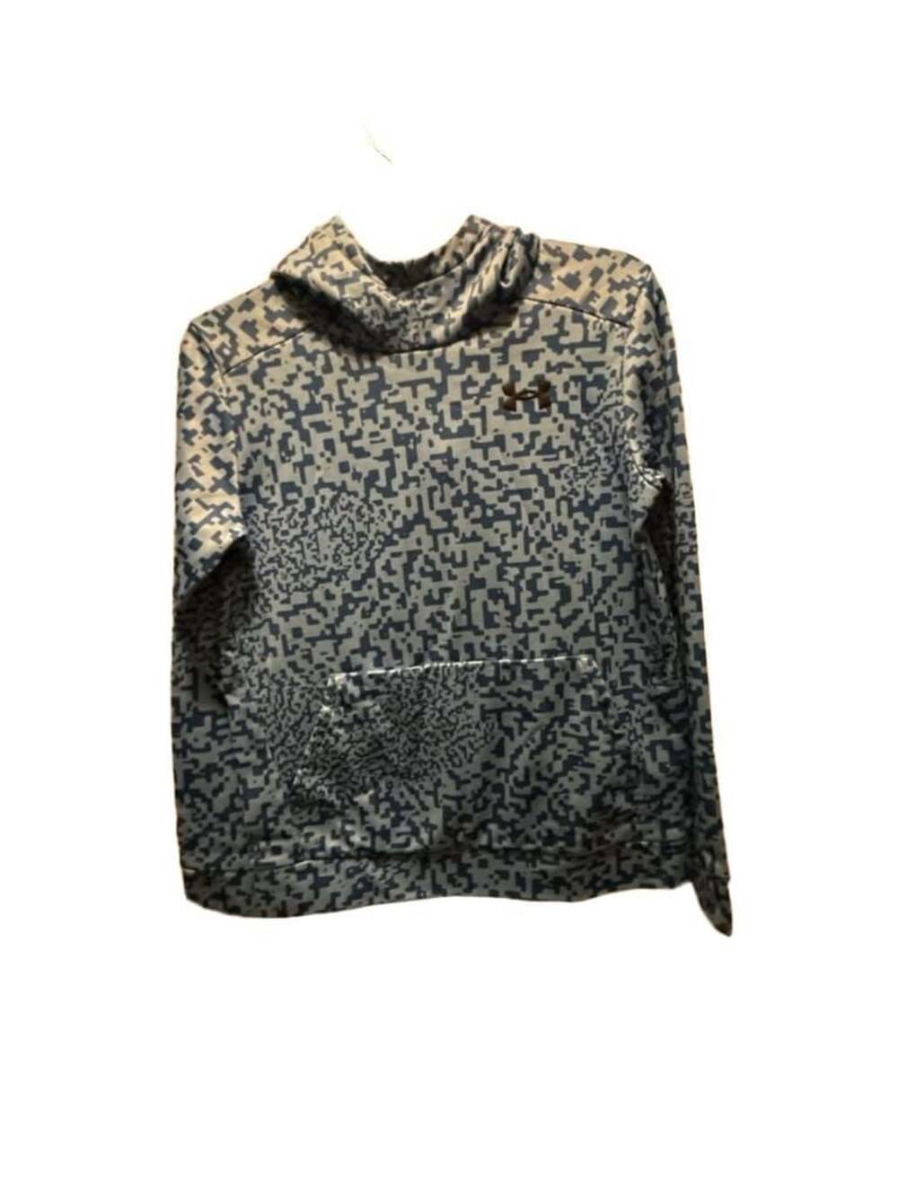 Under Armour Fleece Printed Hoodie Size YL/JG/J-G Blue Camo